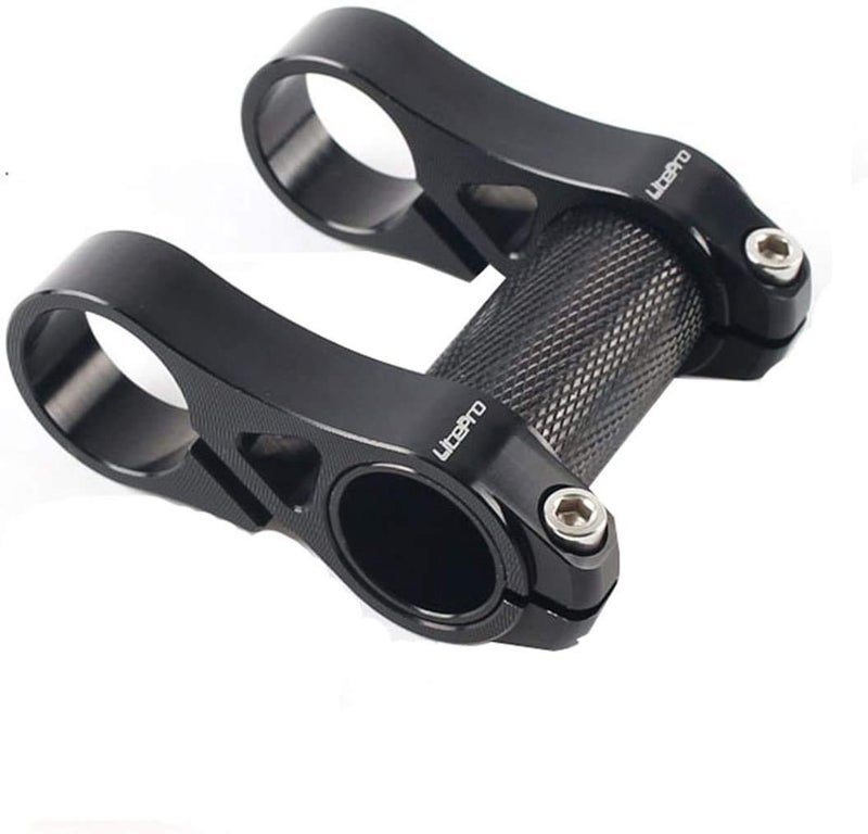 SENQI Adjustable Double Stem Folding Bike Stem BMX Stem Riser Bicyle Handlebar Stem BSB036(Black) - Image 1